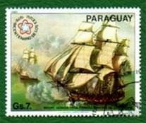 Paragwaj znaczki żaglowce