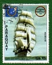 Paragwaj znaczki żaglowce